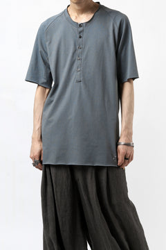 Load image into Gallery viewer, ierib raw edge Tee type-H  / light jersey (BLUE GREY)