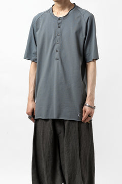 Load image into Gallery viewer, ierib raw edge Tee type-H  / light jersey (BLUE GREY)