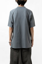 Load image into Gallery viewer, ierib raw edge Tee type-H  / light jersey (BLUE GREY)
