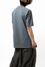 Load image into Gallery viewer, ierib raw edge Tee type-H  / light jersey (BLUE GREY)
