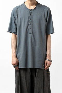 Load image into Gallery viewer, ierib raw edge Tee type-H  / light jersey (BLUE GREY)