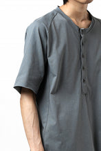 Load image into Gallery viewer, ierib raw edge Tee type-H  / light jersey (BLUE GREY)