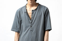 Load image into Gallery viewer, ierib raw edge Tee type-H  / light jersey (BLUE GREY)