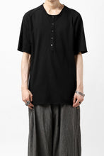 Load image into Gallery viewer, ierib raw edge Tee type-H  / light jersey (BLACK)