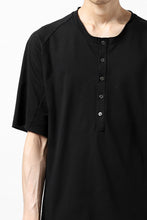 Load image into Gallery viewer, ierib raw edge Tee type-H  / light jersey (BLACK)