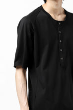 Load image into Gallery viewer, ierib raw edge Tee type-H  / light jersey (BLACK)