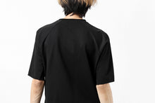 Load image into Gallery viewer, ierib raw edge Tee type-H  / light jersey (BLACK)