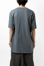 Load image into Gallery viewer, ierib exclusive raw edge Tee type-R  / light jersey (BLUE GREY)