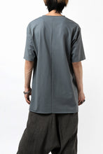 Load image into Gallery viewer, ierib exclusive raw edge Tee type-R  / light jersey (BLUE GREY)