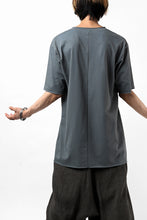 Load image into Gallery viewer, ierib exclusive raw edge Tee type-R  / light jersey (BLUE GREY)