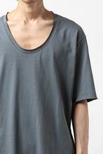 Load image into Gallery viewer, ierib exclusive raw edge Tee type-R  / light jersey (BLUE GREY)