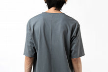 Load image into Gallery viewer, ierib exclusive raw edge Tee type-R  / light jersey (BLUE GREY)
