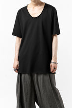 Load image into Gallery viewer, ierib exclusive raw edge Tee type-R  / light jersey (BLACK)