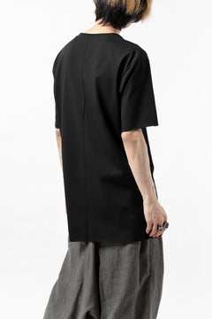 Load image into Gallery viewer, ierib exclusive raw edge Tee type-R  / light jersey (BLACK)