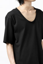 Load image into Gallery viewer, ierib exclusive raw edge Tee type-R  / light jersey (BLACK)