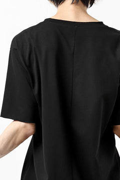 Load image into Gallery viewer, ierib exclusive raw edge Tee type-R  / light jersey (BLACK)