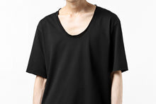 Load image into Gallery viewer, ierib exclusive raw edge Tee type-R  / light jersey (BLACK)