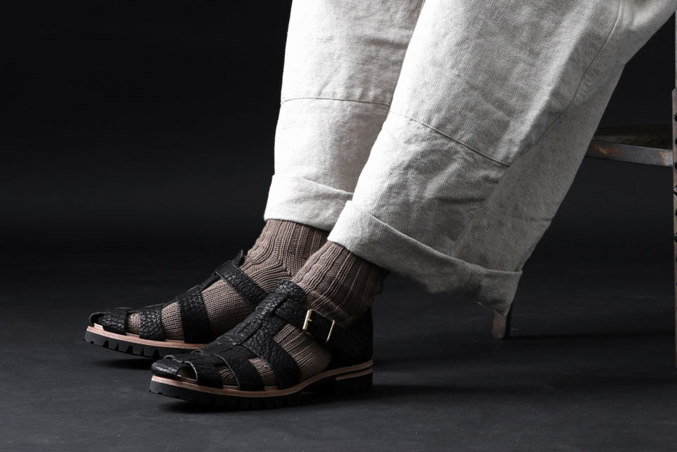 画像をギャラリービューアに読み込む, ierib gurkha shoes / kesennuma Shark (BLACK)