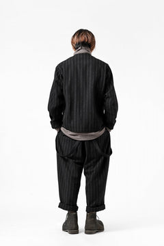 画像をギャラリービューアに読み込む, KLASICA BARREL SUSPENDER TROUSERS / WOOL FLANNEL (VINTAGE STRIPE)