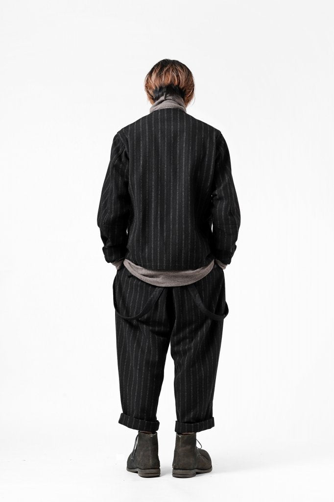 画像をギャラリービューアに読み込む, KLASICA BARREL SUSPENDER TROUSERS / WOOL FLANNEL (VINTAGE STRIPE)