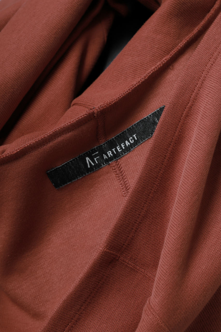 画像をギャラリービューアに読み込む, A.F ARTEFACT DOLMAN HOODIE PULLOVER / COPE KNIT JERSEY (ORANGE)