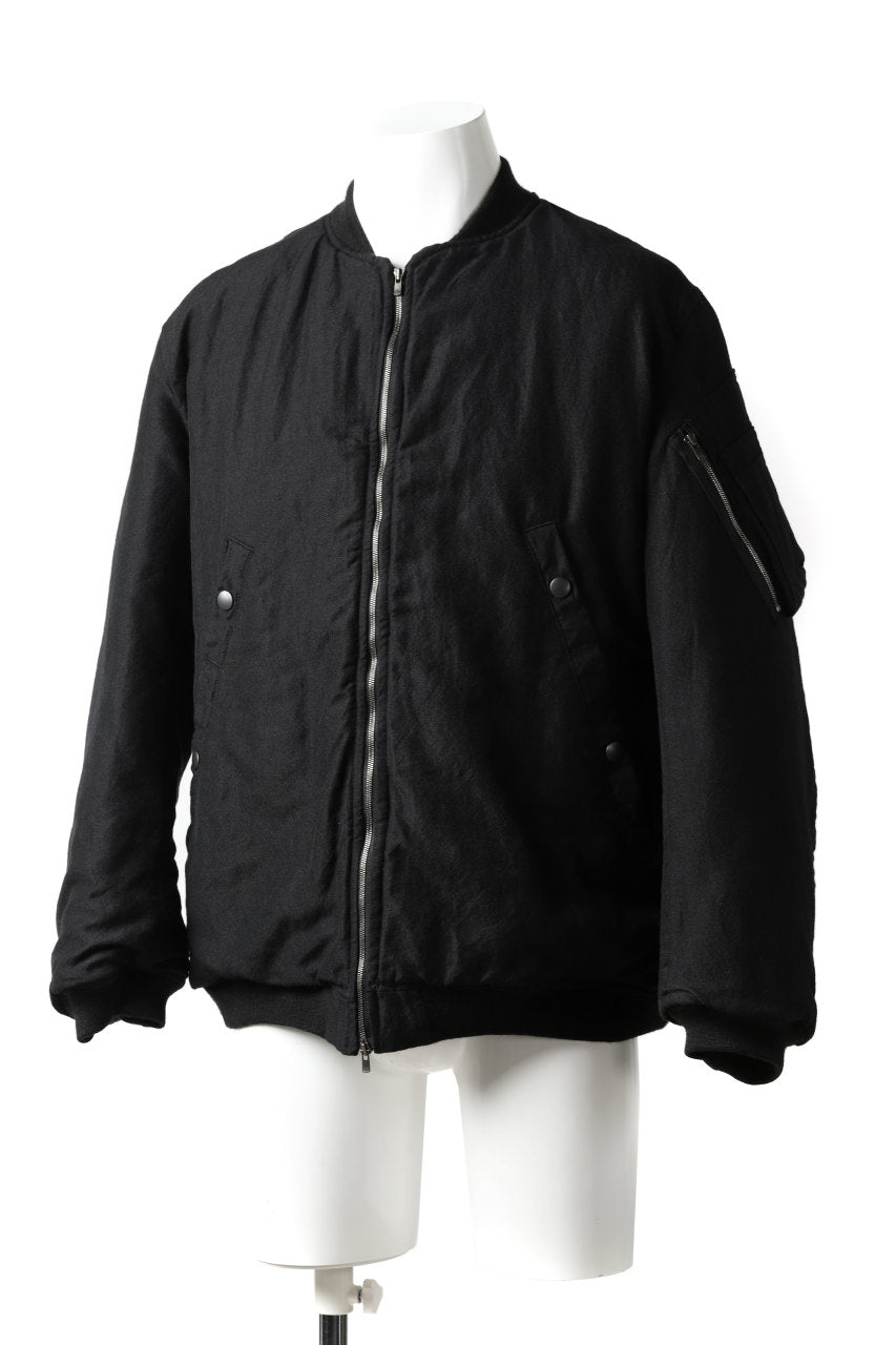 画像をギャラリービューアに読み込む, KLASICA FLPC-1 FLIGHT JACKET with BONDED LINING / SERGE WOOL&RAMIE (IRON)
