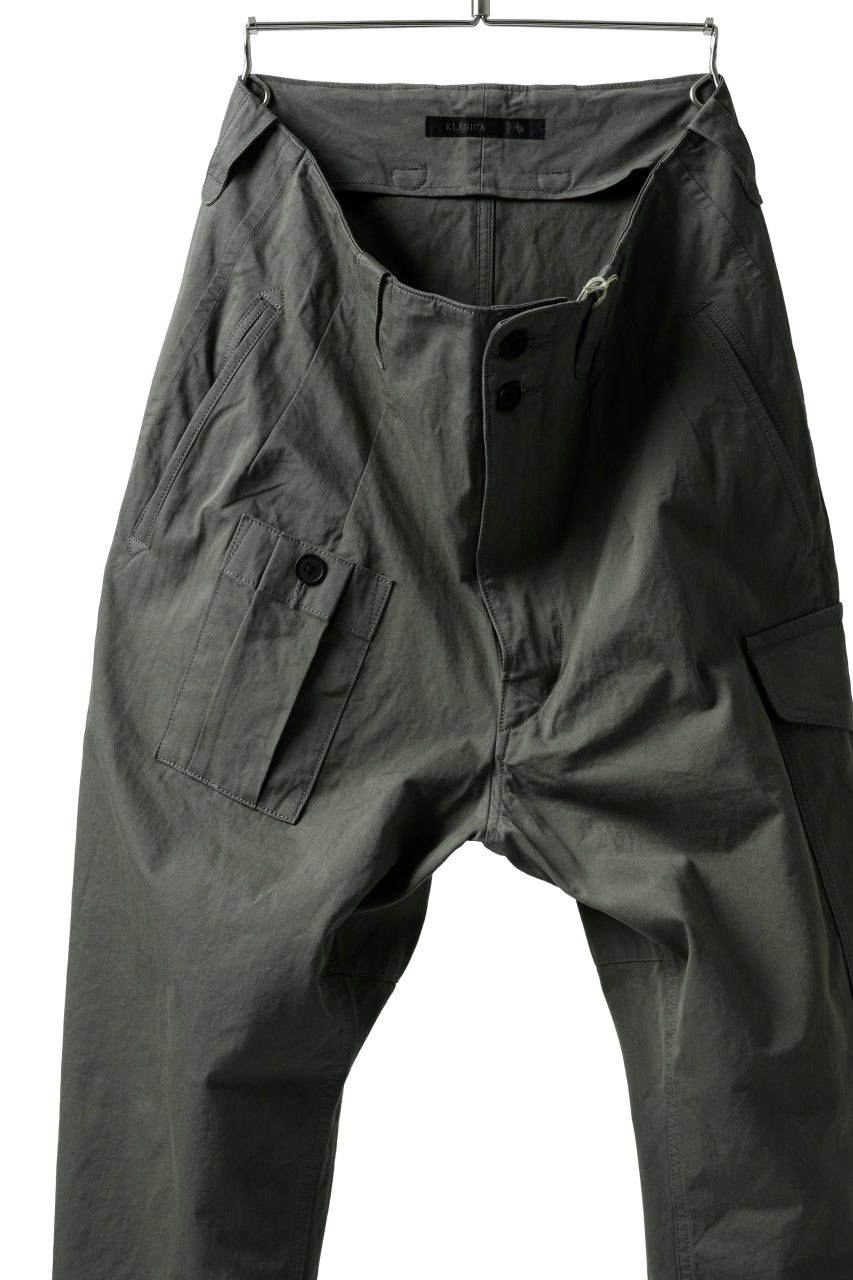 画像をギャラリービューアに読み込む, KLASICA 1960 (C-Twill) CARGO POCKET TROUSERS / HIGH DENSITY MATT TWILL (OLIVE)