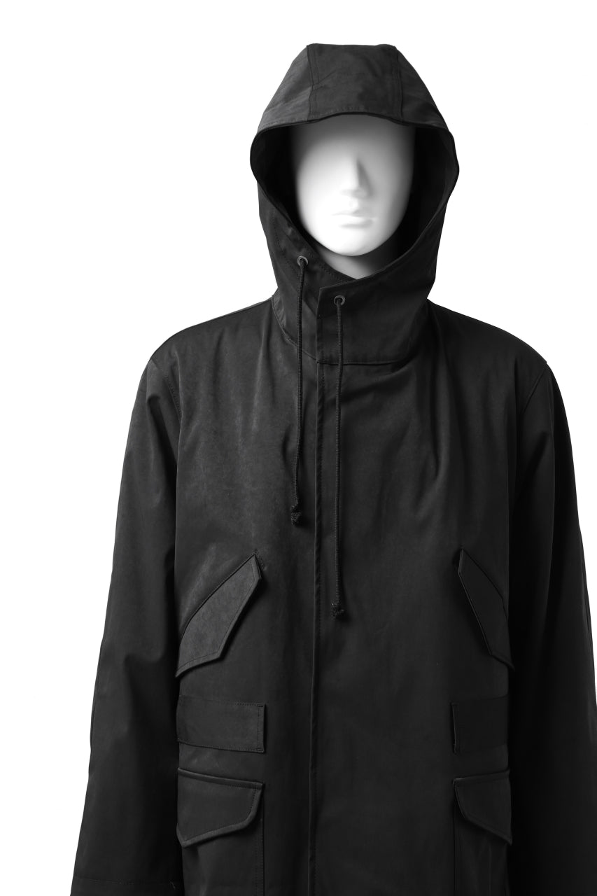 画像をギャラリービューアに読み込む, COLINA M-1947 HOOD PARKA COAT / HIGH DENSITY MILICLOTH &amp; CLIMASHIELD® (BLACK)