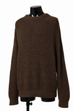 Load image into Gallery viewer, CAPERTICA HEAVY KNIT SWEATER TOP / BABY ALPACA (MIX BROWN)