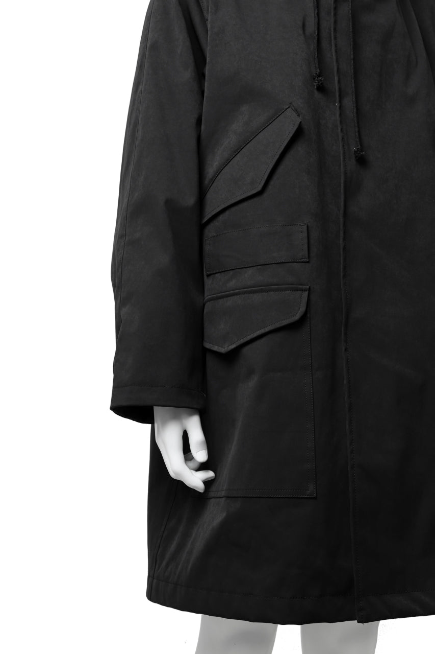 画像をギャラリービューアに読み込む, COLINA M-1947 HOOD PARKA COAT / HIGH DENSITY MILICLOTH &amp; CLIMASHIELD® (BLACK)