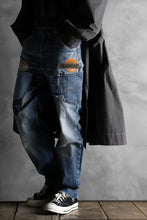 画像をギャラリービューアに読み込む, CHANGES VINTAGE REMAKE PATCHWORK DENIM TAPERED PANTS / VINTAGE DENIM (INDIGO #D)