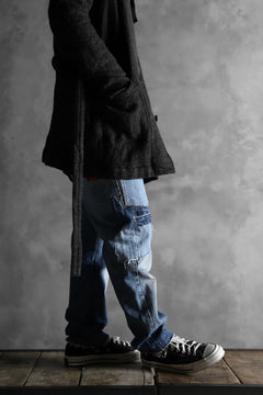 画像をギャラリービューアに読み込む, CHANGES VINTAGE REMAKE PATCHWORK DENIM TAPERED PANTS / VINTAGE DENIM (INDIGO #D)