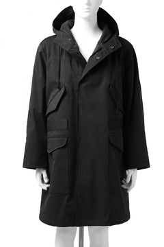 画像をギャラリービューアに読み込む, COLINA M-1947 HOOD PARKA COAT / HIGH DENSITY MILICLOTH &amp; CLIMASHIELD® (BLACK)