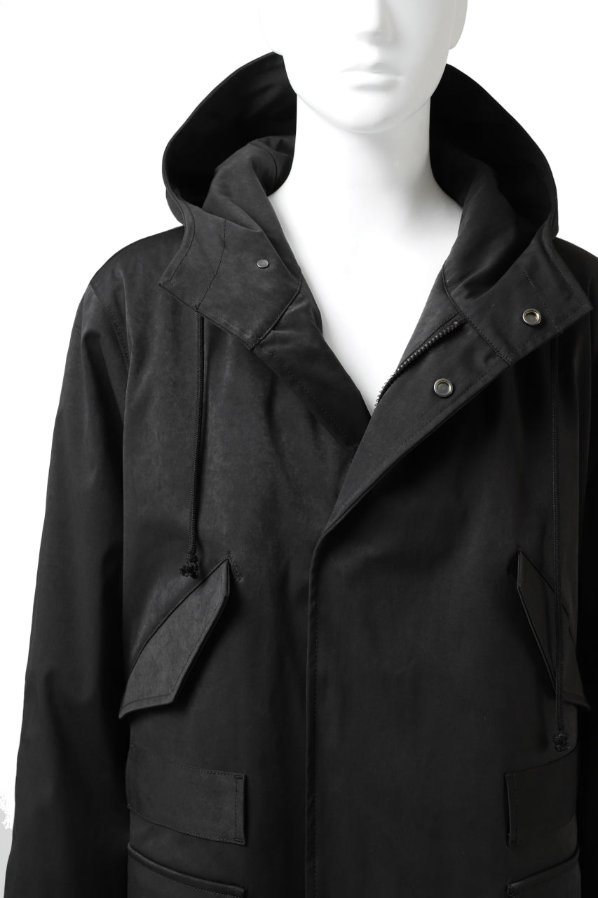 画像をギャラリービューアに読み込む, COLINA M-1947 HOOD PARKA COAT / HIGH DENSITY MILICLOTH &amp; CLIMASHIELD® (BLACK)