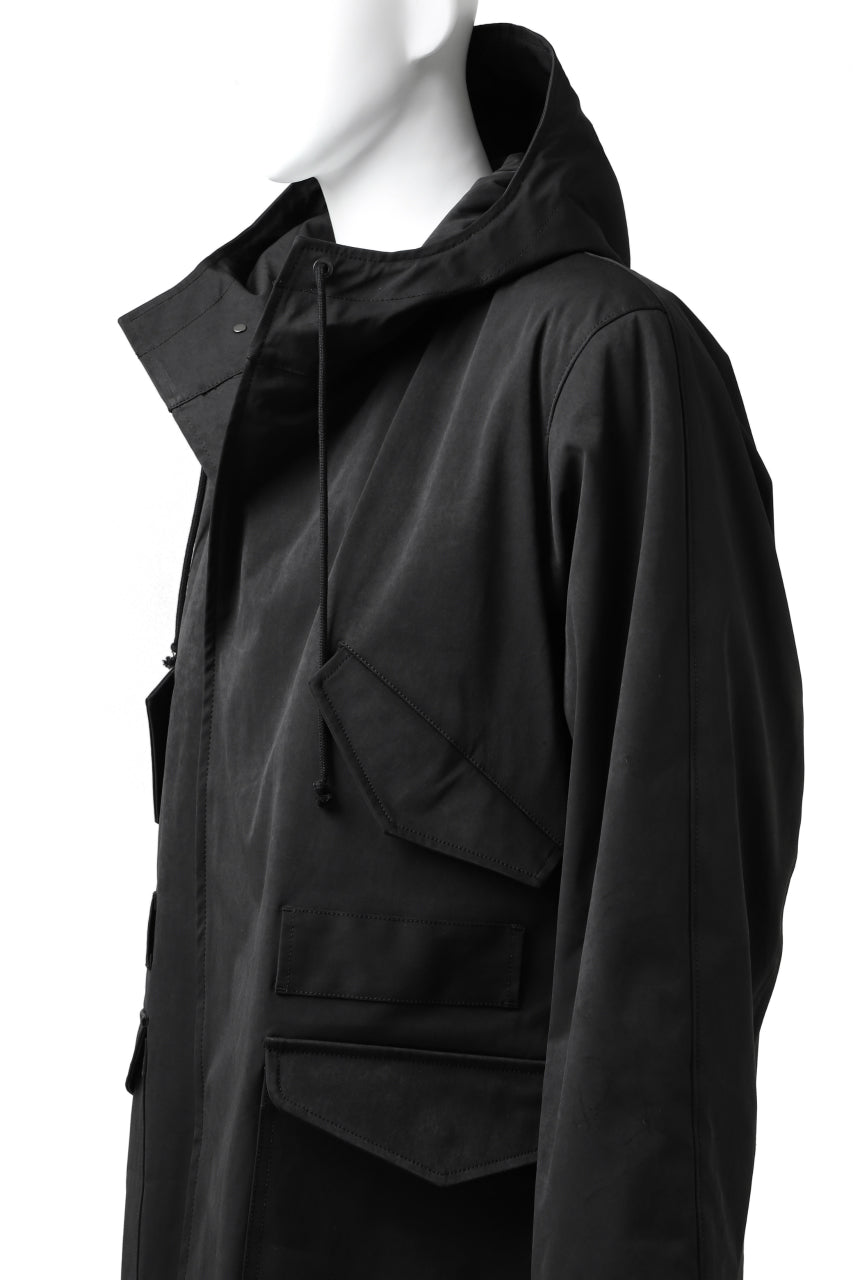 画像をギャラリービューアに読み込む, COLINA M-1947 HOOD PARKA COAT / HIGH DENSITY MILICLOTH &amp; CLIMASHIELD® (BLACK)