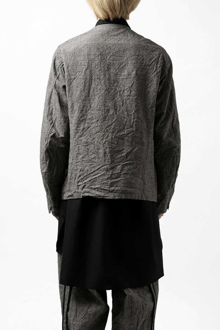 Load image into Gallery viewer, KLASICA VESSER WORK JACKET / ORIGINAL PONGEE NEP (GLEN CHECK)