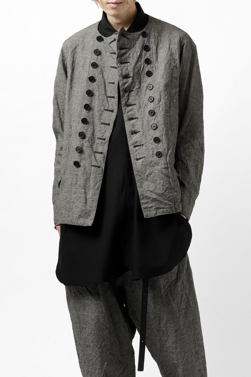 Load image into Gallery viewer, KLASICA VESSER WORK JACKET / ORIGINAL PONGEE NEP (GLEN CHECK)