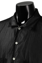 Load image into Gallery viewer, KLASICA SH-33(edit.2) 2 LAYERED SHIRT / TRANSLUCENT ORGANDY (BLACK)