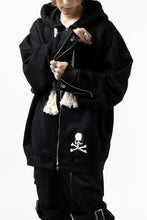 Load image into Gallery viewer, mastermind JAPAN HOODIE ZIP SWEAT JACKET / ROPE CODE (BLACK)