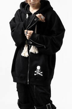 Load image into Gallery viewer, mastermind JAPAN HOODIE ZIP SWEAT JACKET / ROPE CODE (BLACK)
