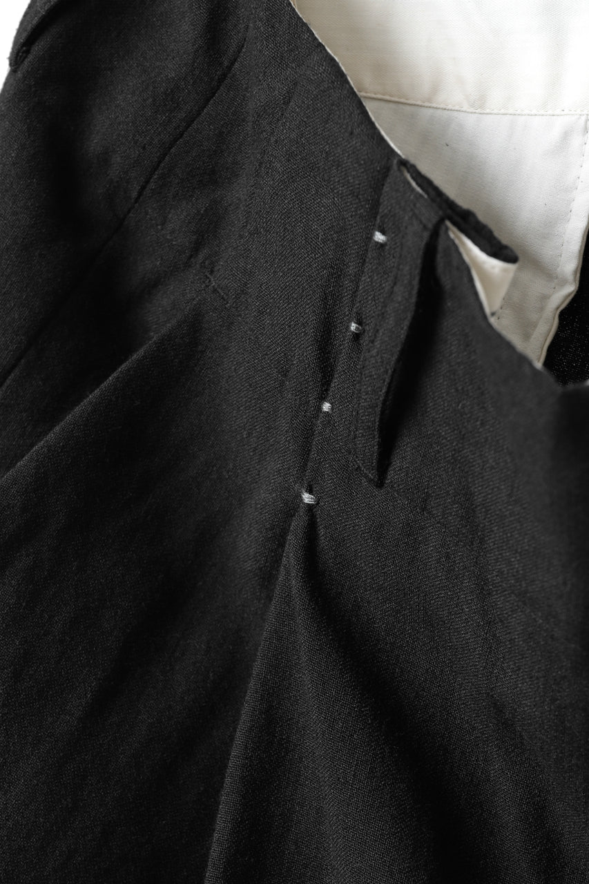 Load image into Gallery viewer, KLASICA SABRON WIDE TAPERED TROUSERS / MONOTONE HOUND TOOTH (BLACK)