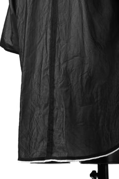 Load image into Gallery viewer, KLASICA SH-33(edit.2) 2 LAYERED SHIRT / TRANSLUCENT ORGANDY (BLACK)