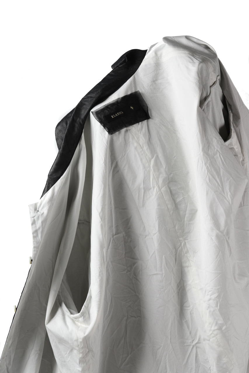 Load image into Gallery viewer, KLASICA SH-33(edit.2) 2 LAYERED SHIRT / TRANSLUCENT ORGANDY (BLACK)