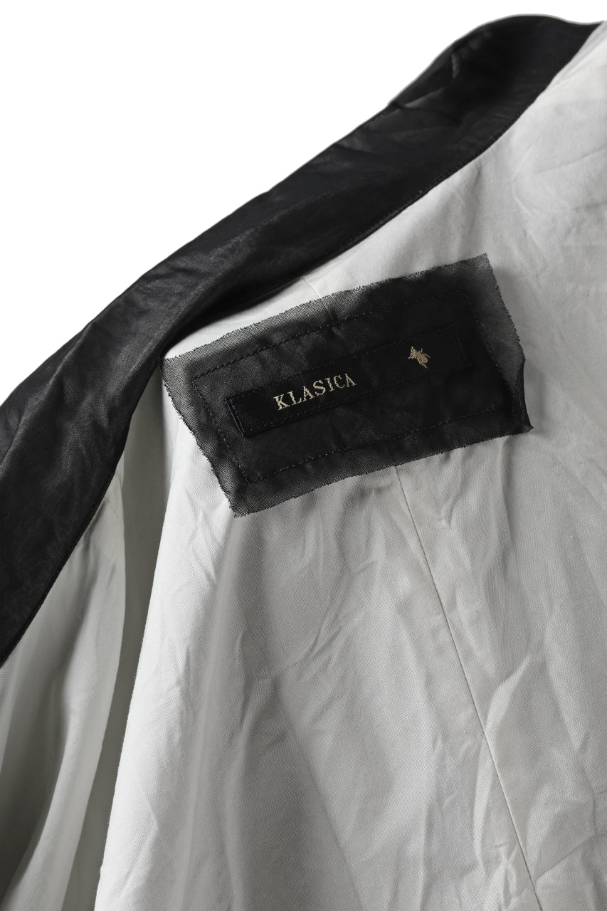 Load image into Gallery viewer, KLASICA SH-33(edit.2) 2 LAYERED SHIRT / TRANSLUCENT ORGANDY (BLACK)