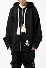 Load image into Gallery viewer, mastermind JAPAN HOODIE ZIP SWEAT JACKET / ROPE CODE (BLACK)