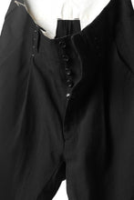 Load image into Gallery viewer, KLASICA SABRON WIDE TAPERED TROUSERS / MONOTONE HOUND TOOTH (BLACK)