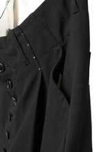 Load image into Gallery viewer, KLASICA SABRON WIDE TAPERED TROUSERS / MONOTONE HOUND TOOTH (BLACK)