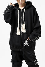 Load image into Gallery viewer, mastermind JAPAN HOODIE ZIP SWEAT JACKET / ROPE CODE (BLACK)