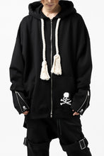 Load image into Gallery viewer, mastermind JAPAN HOODIE ZIP SWEAT JACKET / ROPE CODE (BLACK)