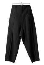 Load image into Gallery viewer, KLASICA SABRON WIDE TAPERED TROUSERS / MONOTONE HOUND TOOTH (BLACK)